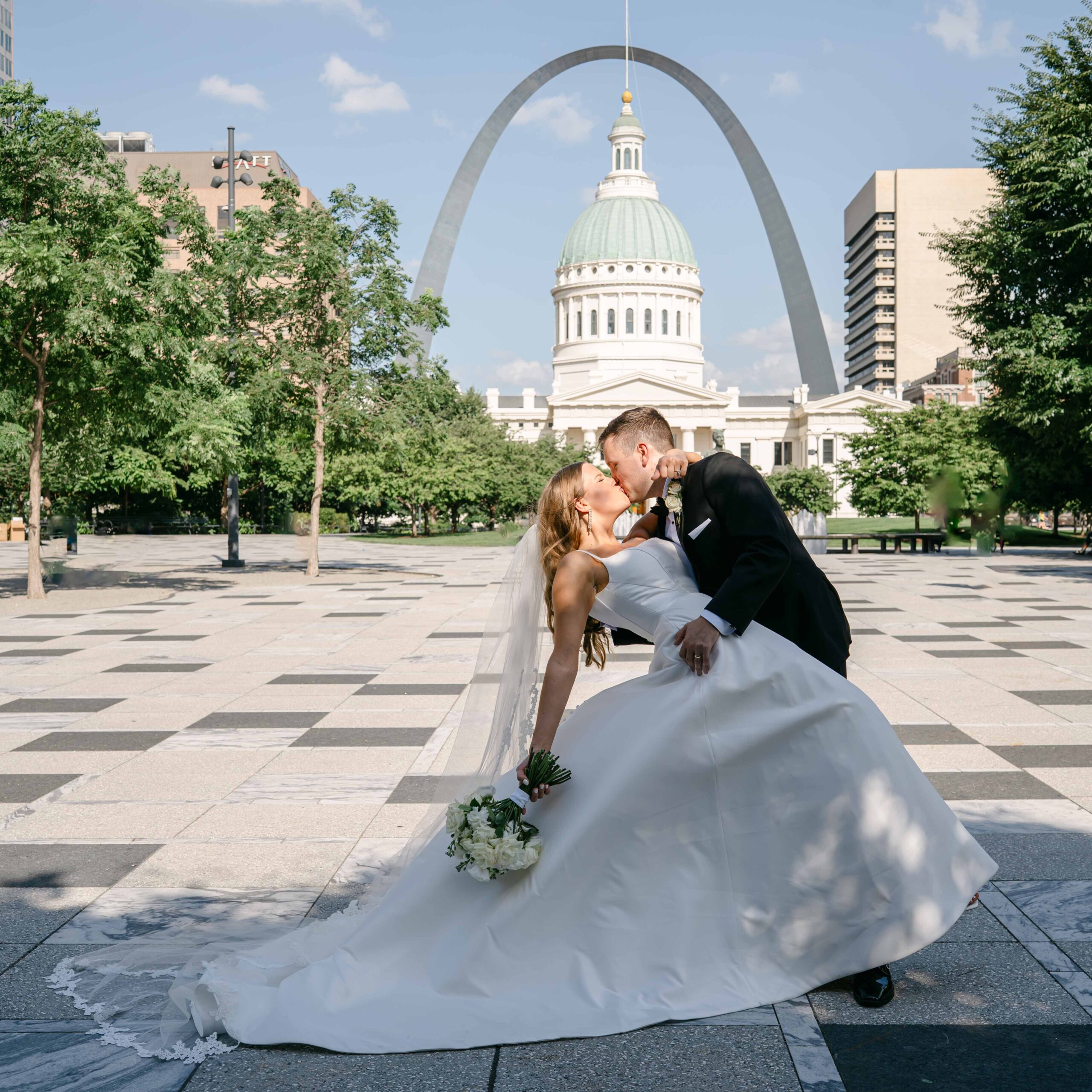 Photo by The Bennetts of wedding couple